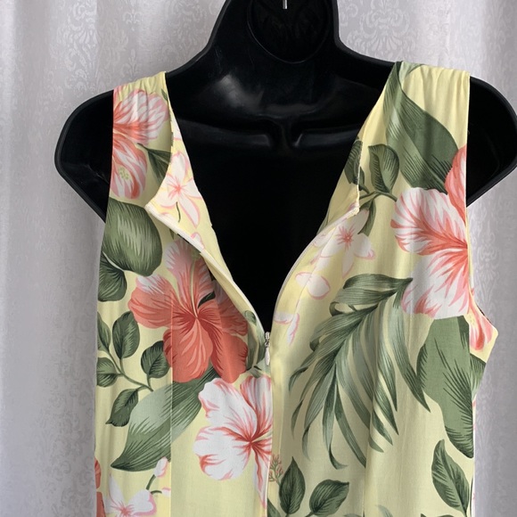 Hawaiian Print Dress Sz: M - Picture 3 of 8
